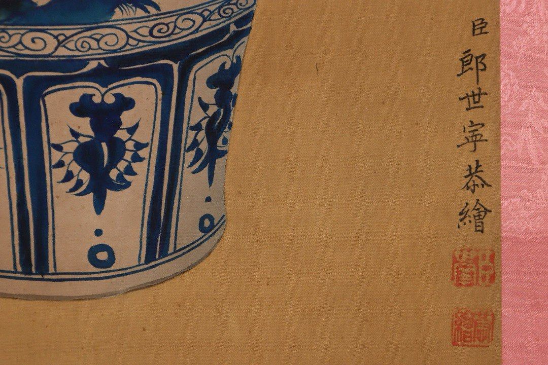 在庫処分】 大きい青花染付人物故事紋 清時代 将軍罐 珍品 cm cm、高さ