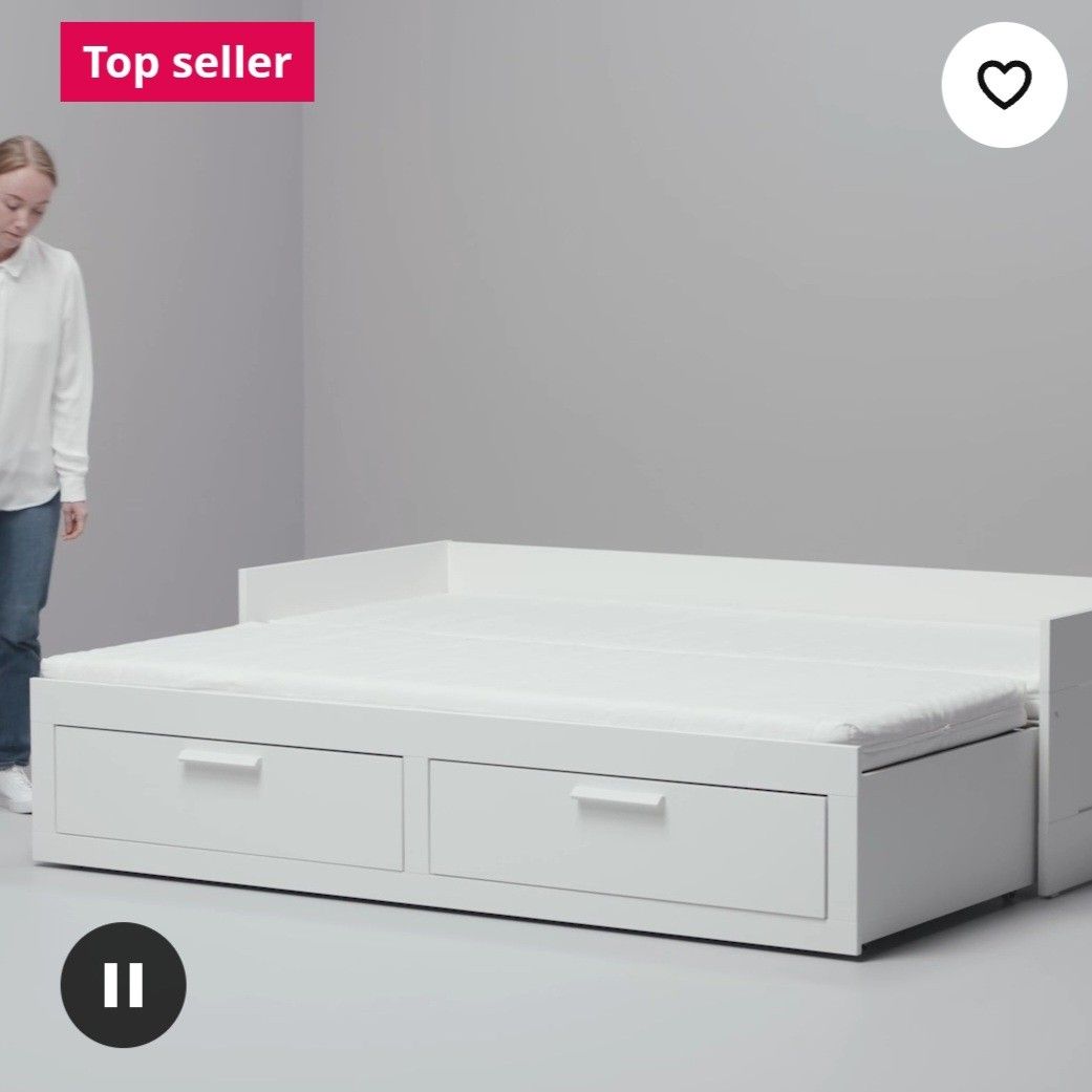 Ikea Brimnes Daybed Ikea bedframe single queen bedframe, Furniture