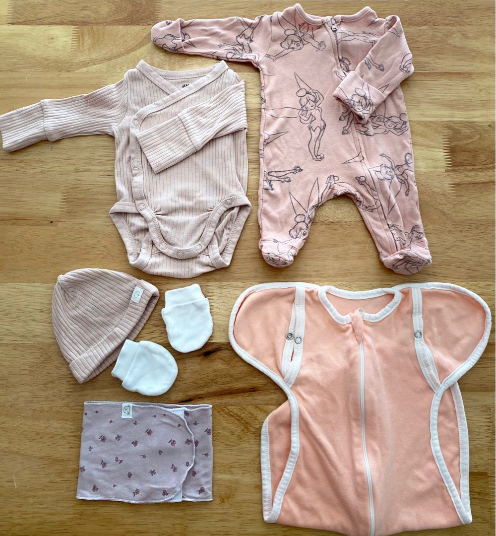 5 Piece Body Suit Set Pink, Kid's Clothing