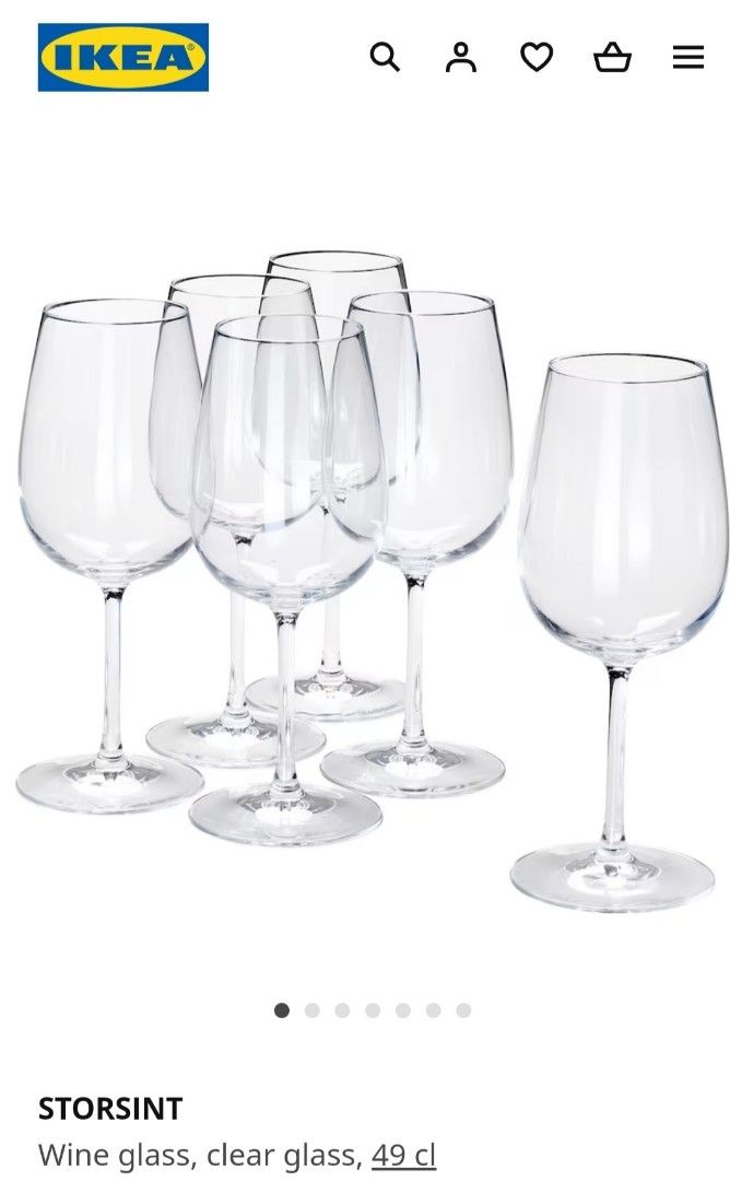 STORSINT Wine glass, clear glass - IKEA