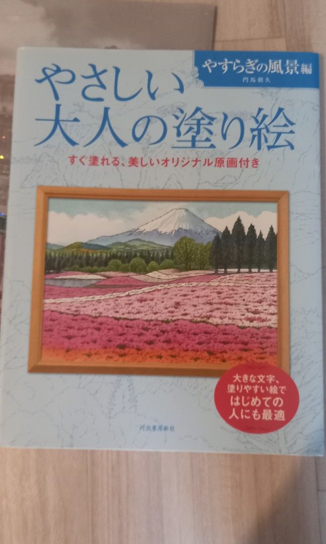 やさしい大人の塗り絵 塗りやすい絵で、はじめての人にも最適 やすらぎ