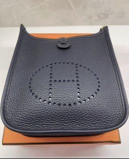 Hermes Mini Evelyne Etoupe & GHW, Luxury, Bags & Wallets on Carousell