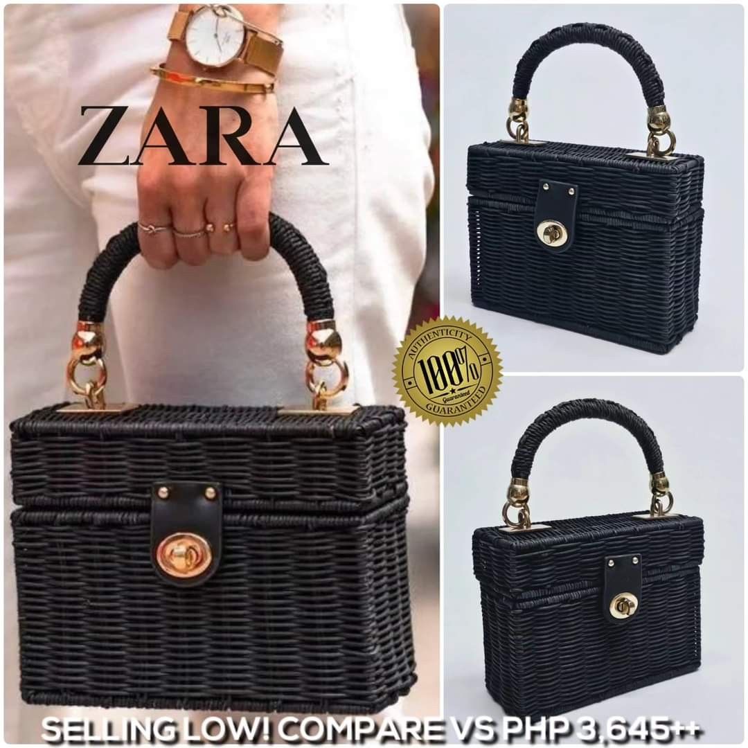 Zara minaudière bag with braided handle shop