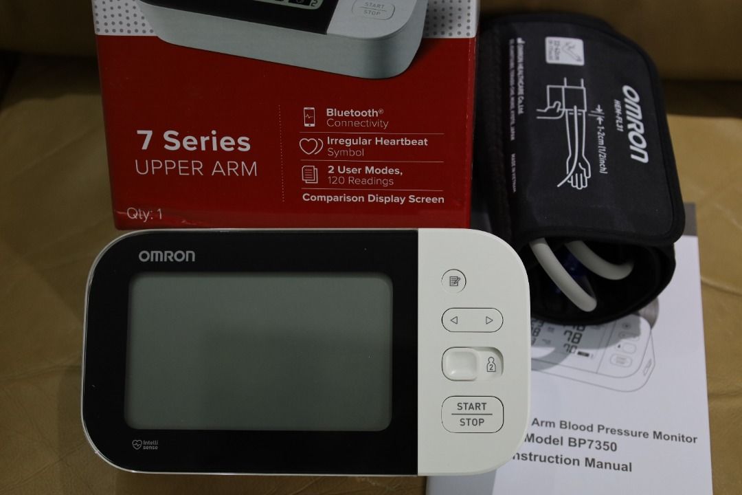 Omron 7 Series Bluetooth Upper Arm Blood Pressure Monitor BP7350