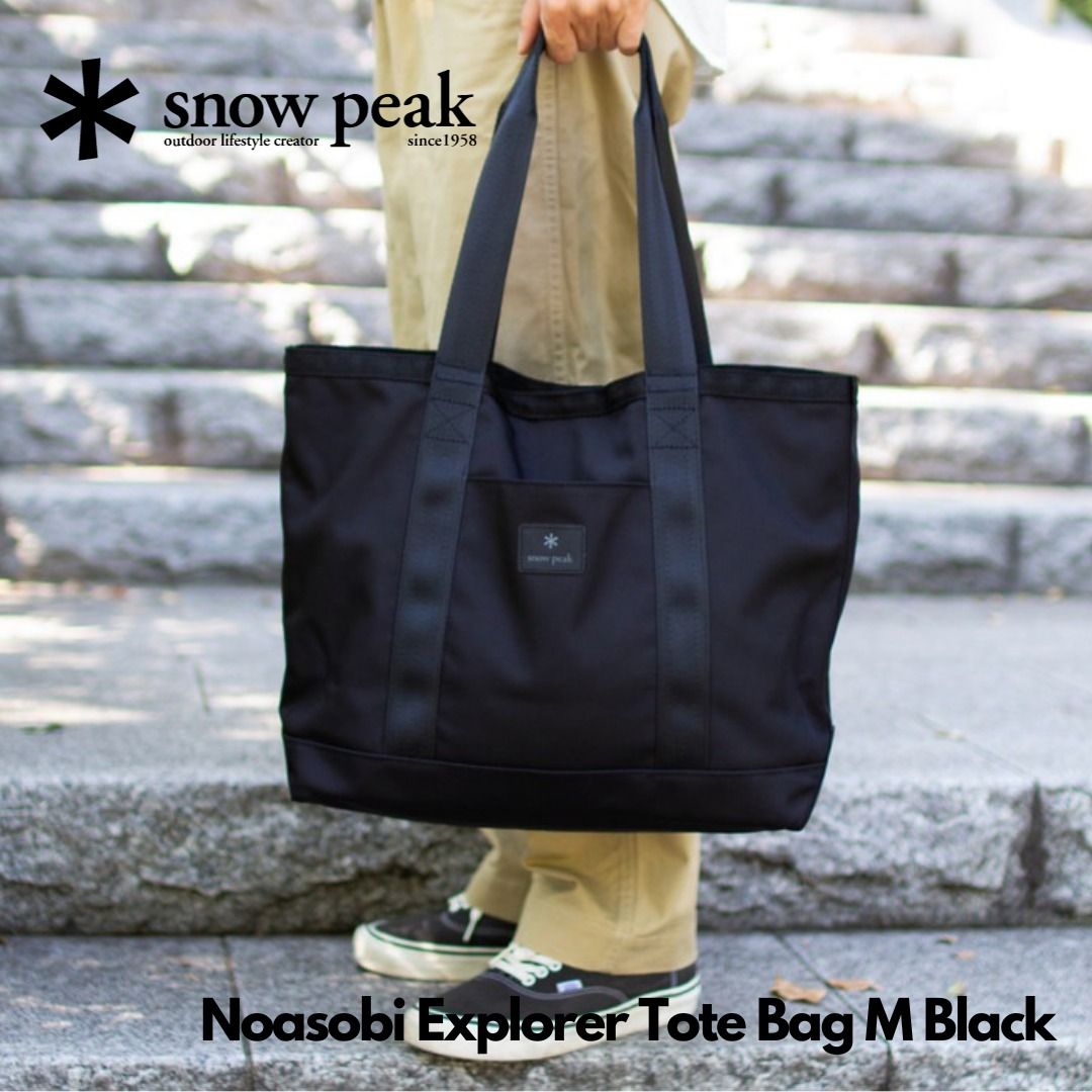 🇯🇵日本代購snow peak Noasobi Explorer Tote Bag M Black 23L snow 
