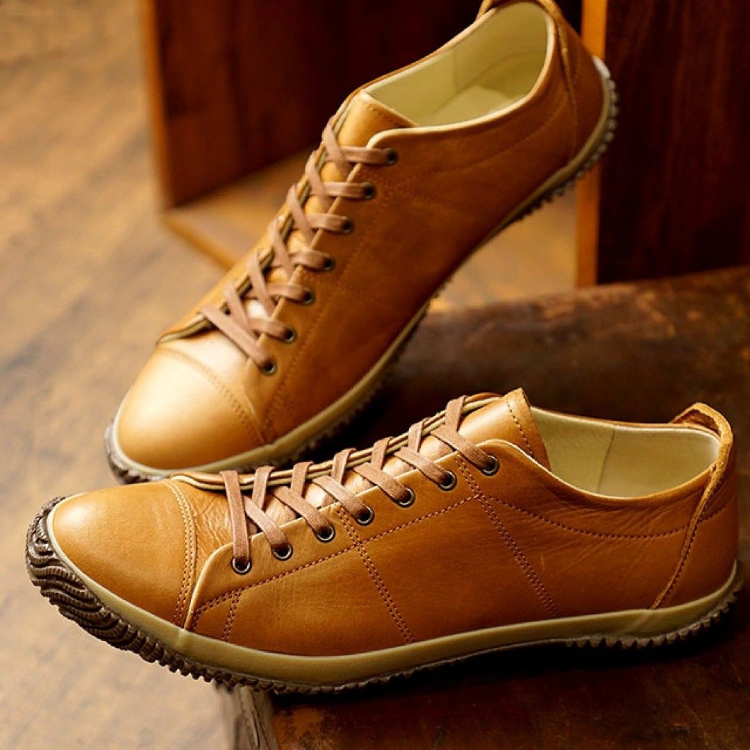 ✔ STOCK ! Spingle Move SPM-272 Brown Oil Wax Cow Leather Business Shoe  Causal Shoe