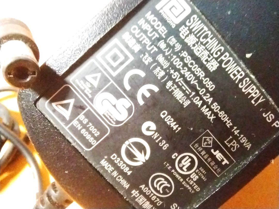 Adapter Power Supply (Category: Electrical, Adaptors & Sockets) located in Mandaluyong City. Submitted by guitarpartsmerchandise (Listing ID 1264268261, Image 3). Description: For Sale: Adapter Power Supply Price: ₱300.ºº Description: 1. Model: PSC05R. (Input: 100-240V) (Output: +5V). ₱300.ºº 2. Model: MOEN. (Input: AC 220-250V) (Output: 9V). ₱450.ºº 3. Model: YH-SAA. (Input: 240Vac.) (Output: 7.5Vdc). ₱350.ºº ®Actual Pictures of the items posted