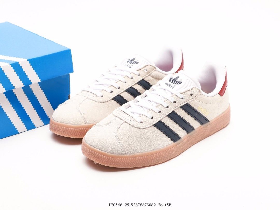Adidas originals gazelle super sneakers in top white and blue