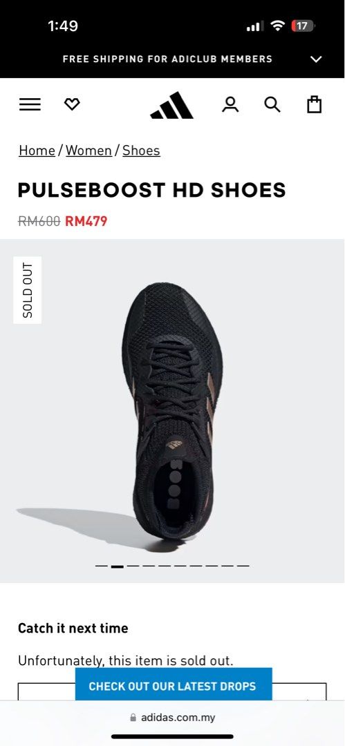ADIDAS PULSEBOOST HD SHOES Men s Fashion Footwear Sneakers on