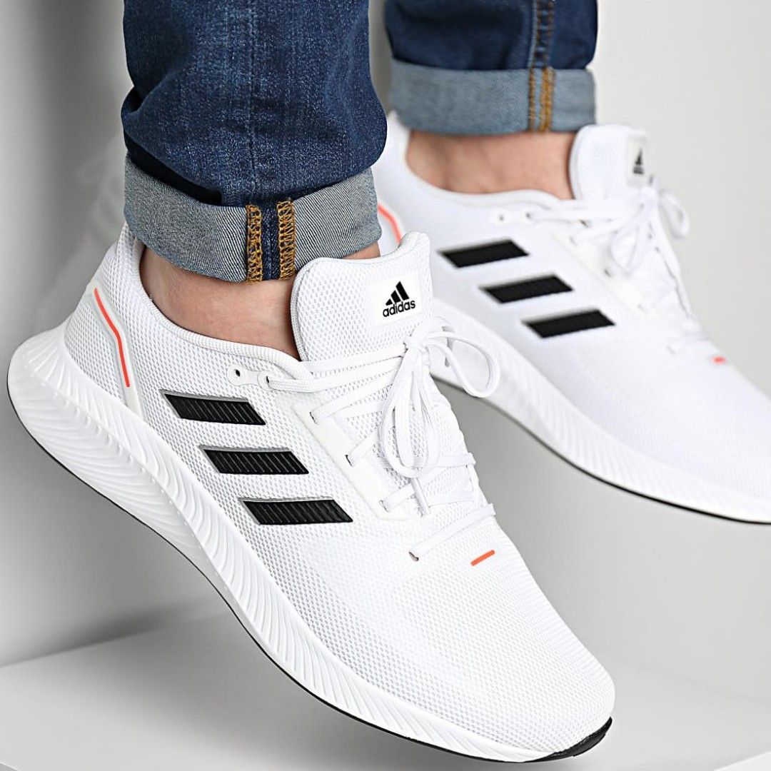 White adidas running shoes hotsell mens