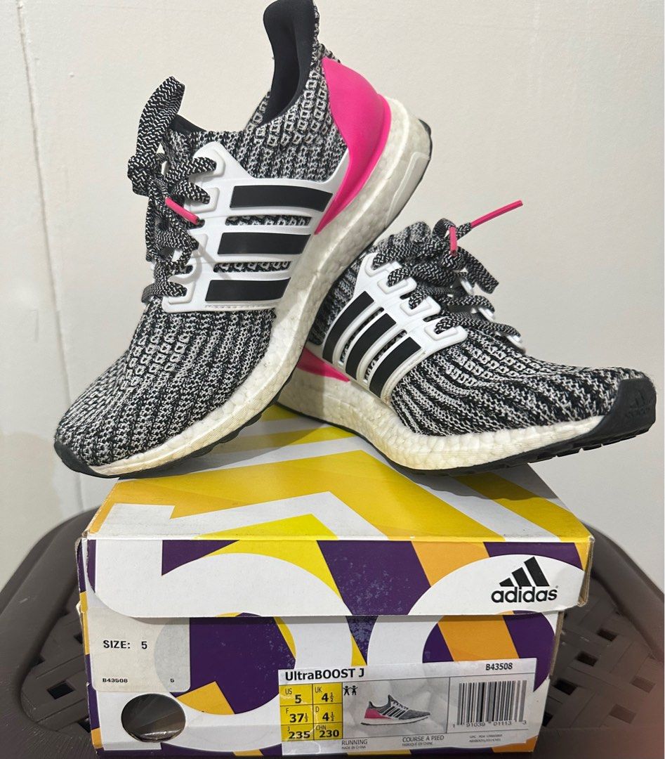 Ultra boost core store black shock pink
