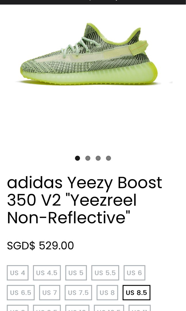 Adidas Yeezy Boost 350 V2 FW5191 Non Reflective US 8.5