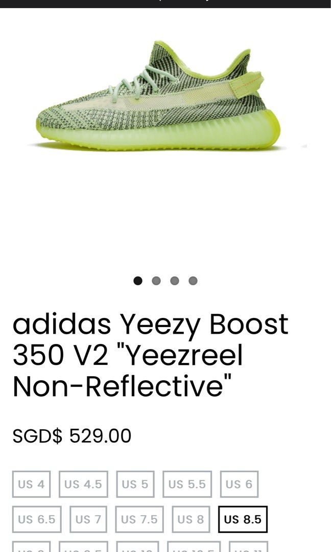Adidas Yeezy Boost 350 V2 FW5191 Non Reflective US 8.5