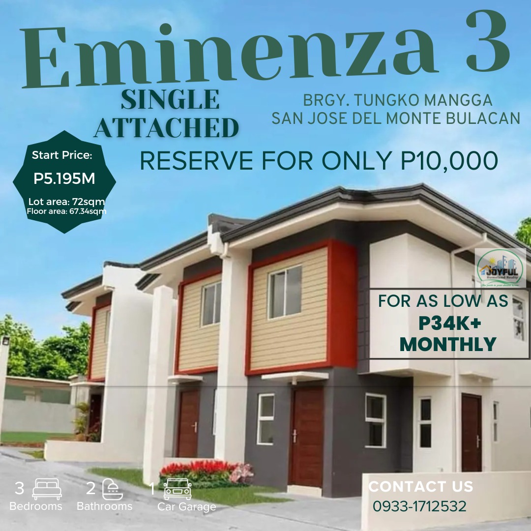 Affordable House and Lot in Tungko San Jose Del Monte Bulacan only