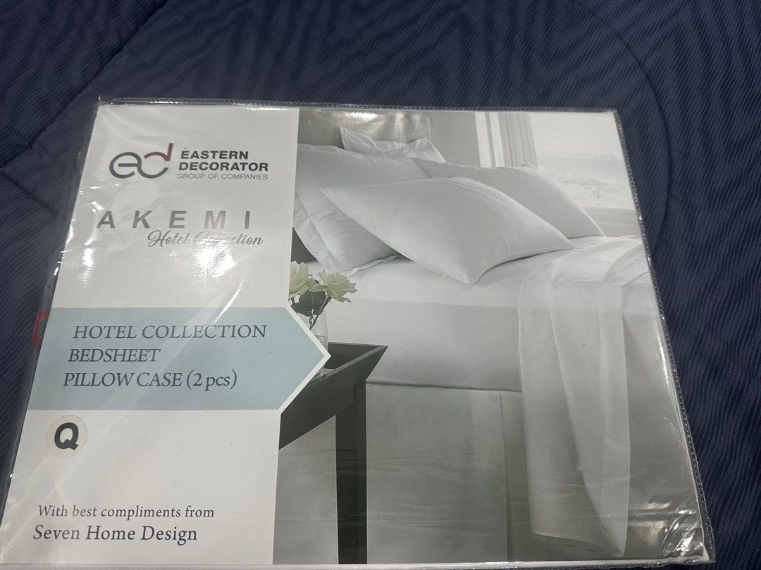 AKEMI Hotel Collection Bedsheet 2 pillow case queen
