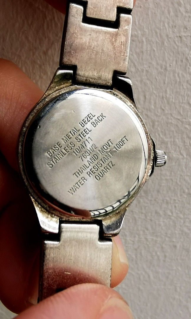 Anne klein store stainless steel back