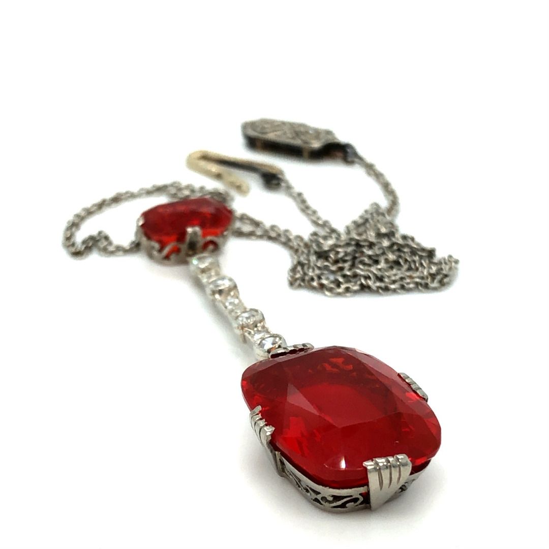 Red fire opal best sale necklace