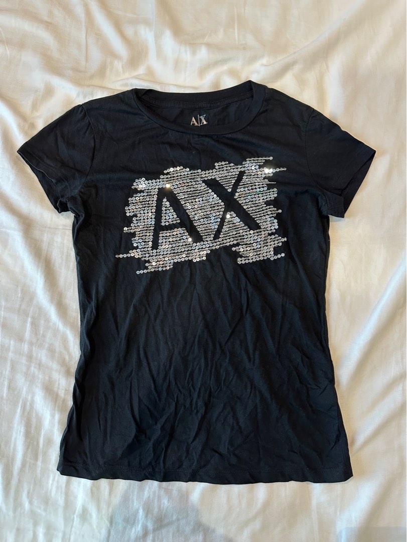 Authentic Armani exchange bling T shirt Women s Fashion Tops