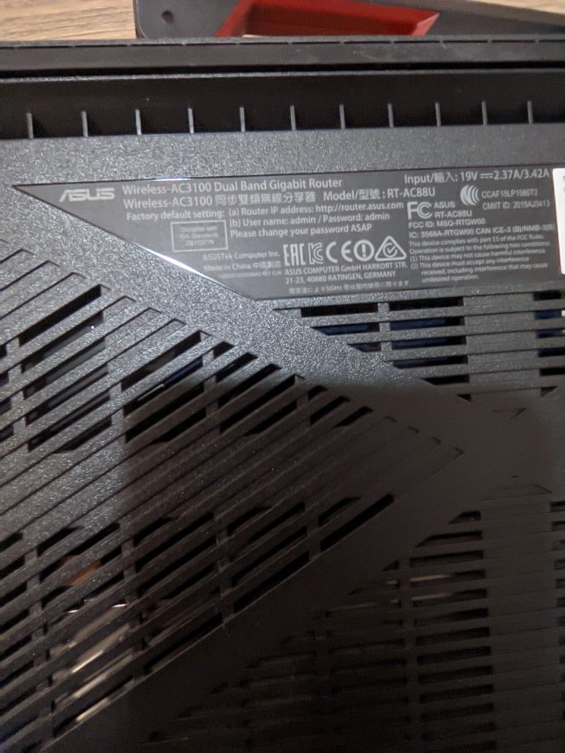 Asus Router RT AC 88U, Computers & Tech, Parts & Accessories ...
