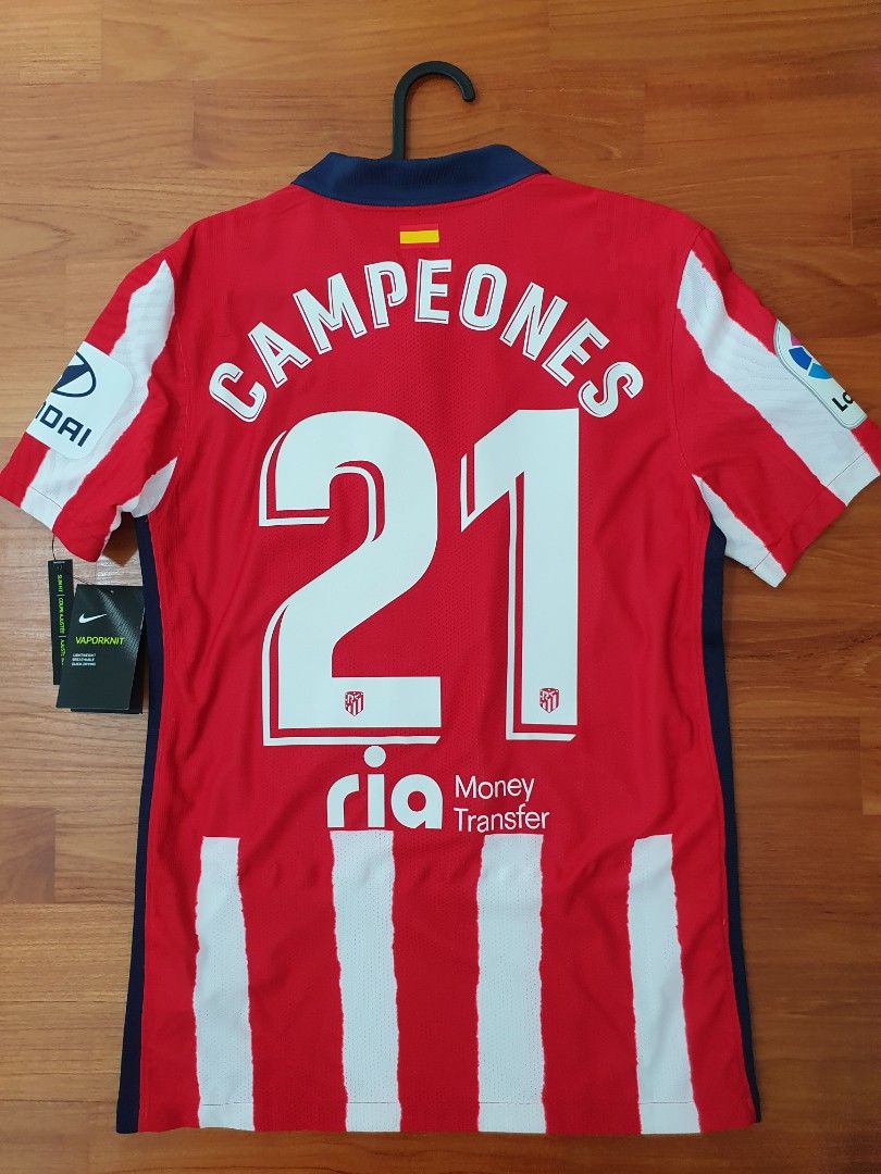 Atletico Madrid 2020 2021 Authentic Champions Home shirt player version