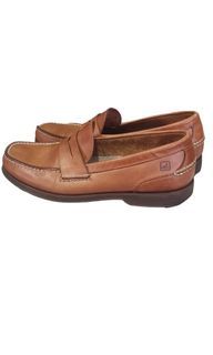 Auth Sperry Topsider Casual Brown Leather Shoes Size 11