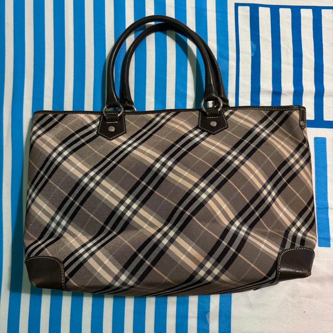 【美品】BURBERRY BLUE LABEL 2way tote bag Authentic Burberry Online Burberry Burberry Tote Bag Blue Label