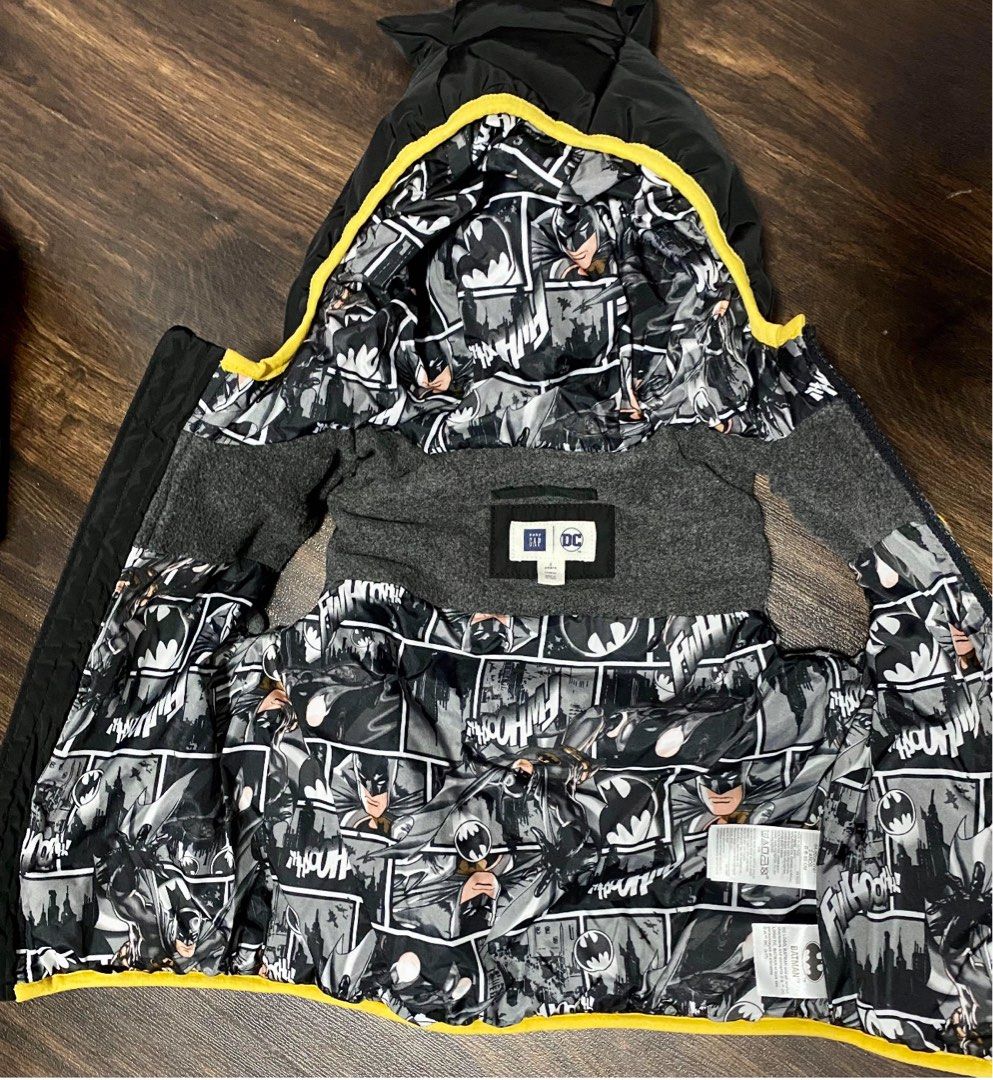 BabyGap Batman Puffer Jacket Hoodie Vest Babies Kids Babies