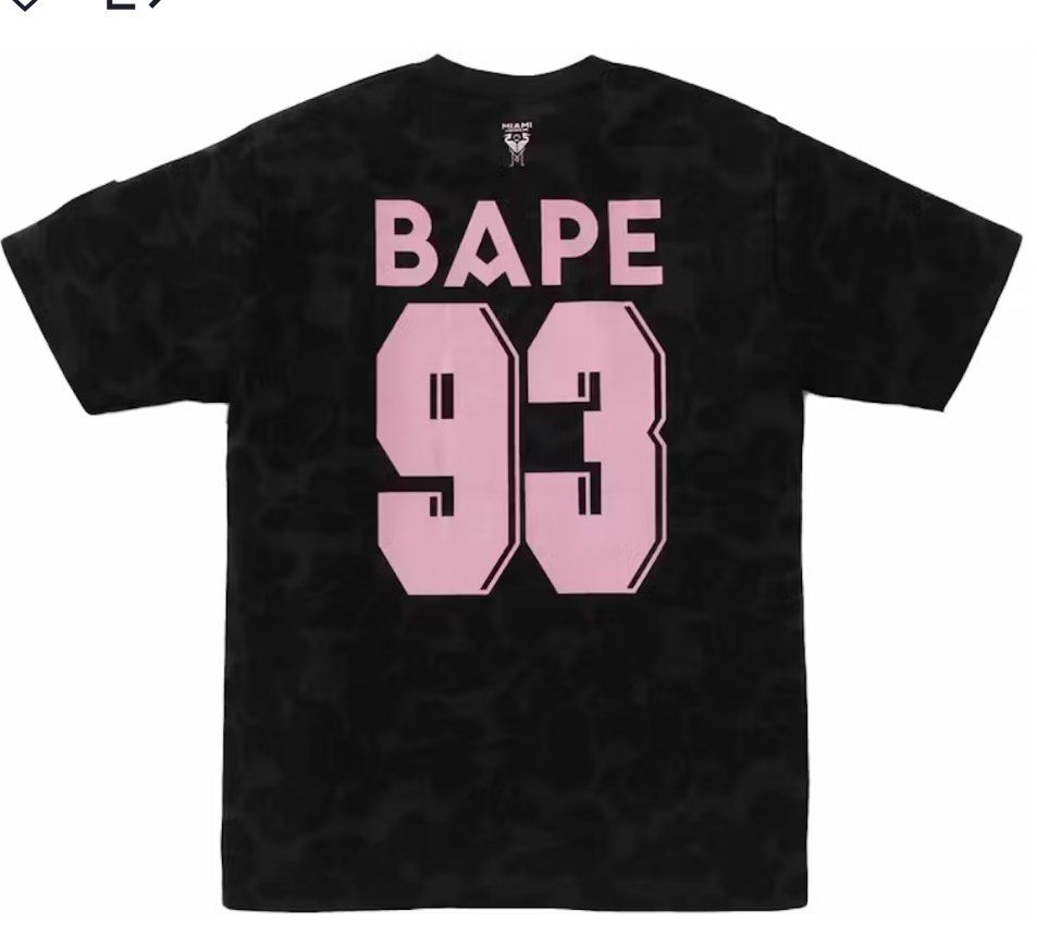 Bape x Miami CF Camo Tee, Men's Fashion, Tops & Sets, Tshirts