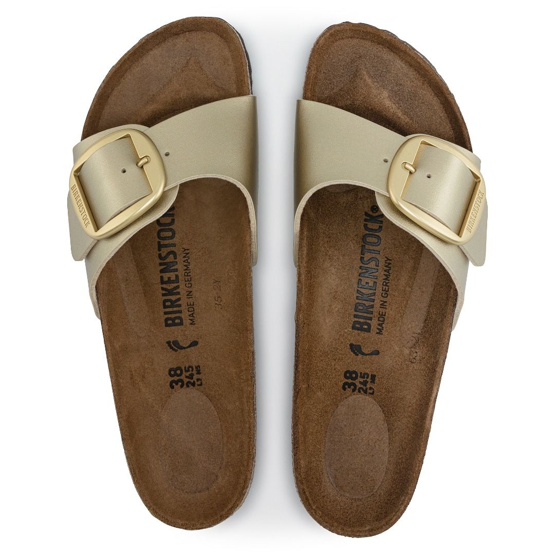 birkenstock gold big buckle