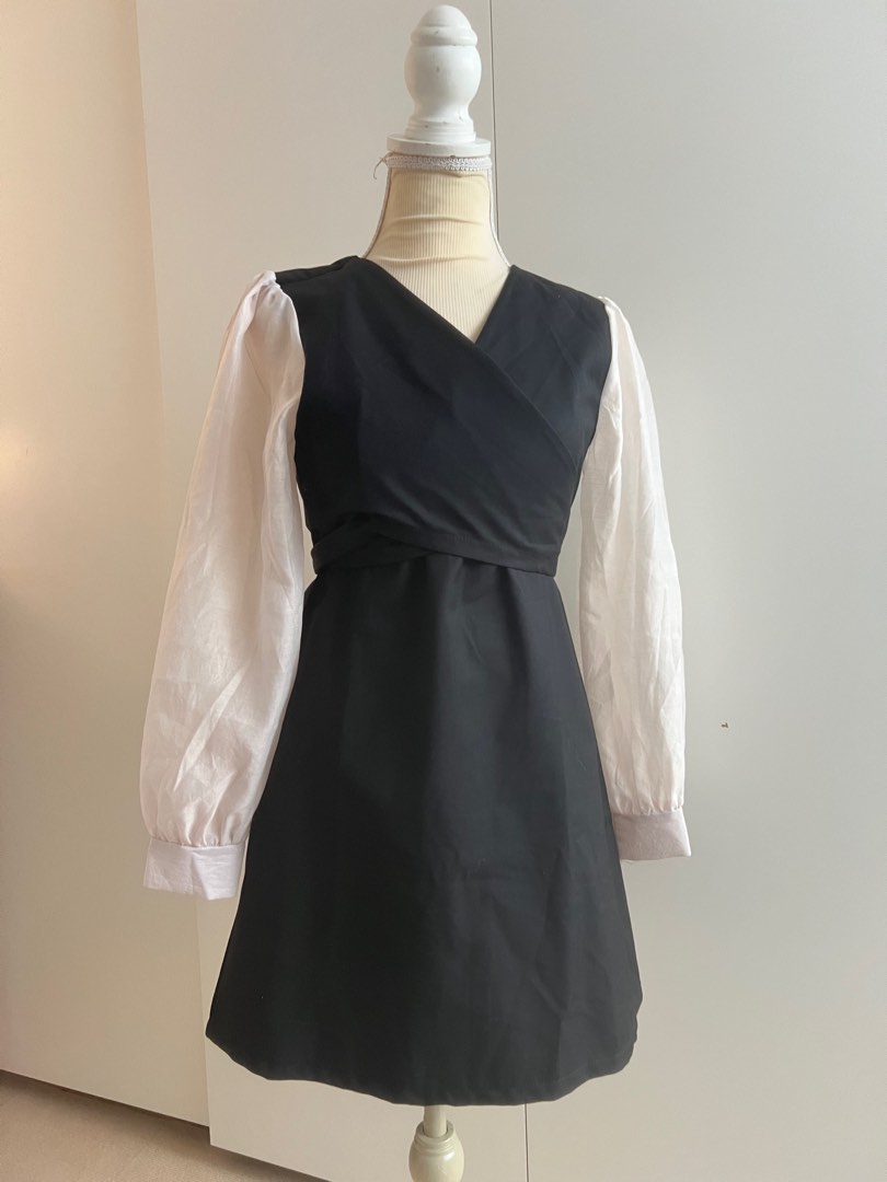 fall wedding guest plus size dresses Pleated Midi V-Neck 3/4 Sleeves Chiffon Dress Color:Same as Picture(LONG PINK DRESS) Top EvaFashion Black Tulle Lace Short