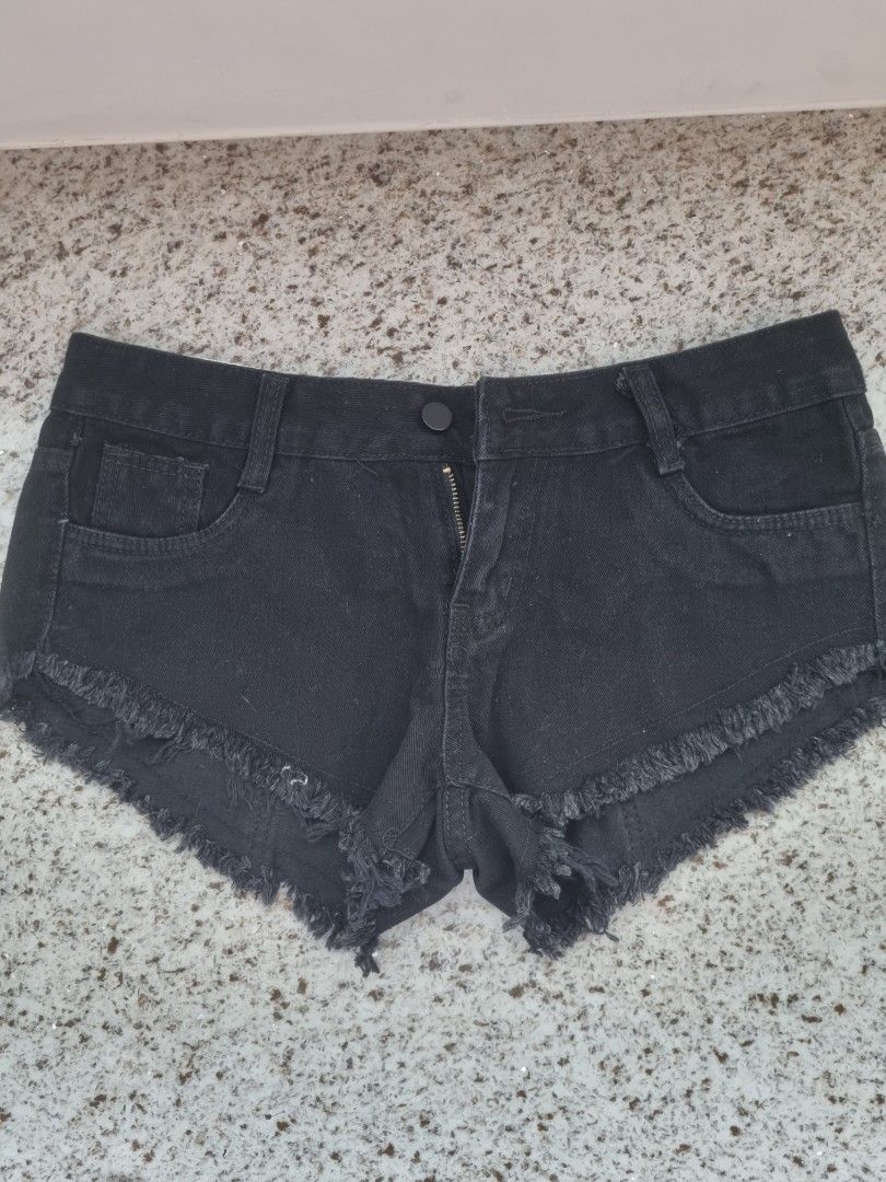 Denim Booty Shorts Women Ripped Mini Shorts Low Waist Short Jeans