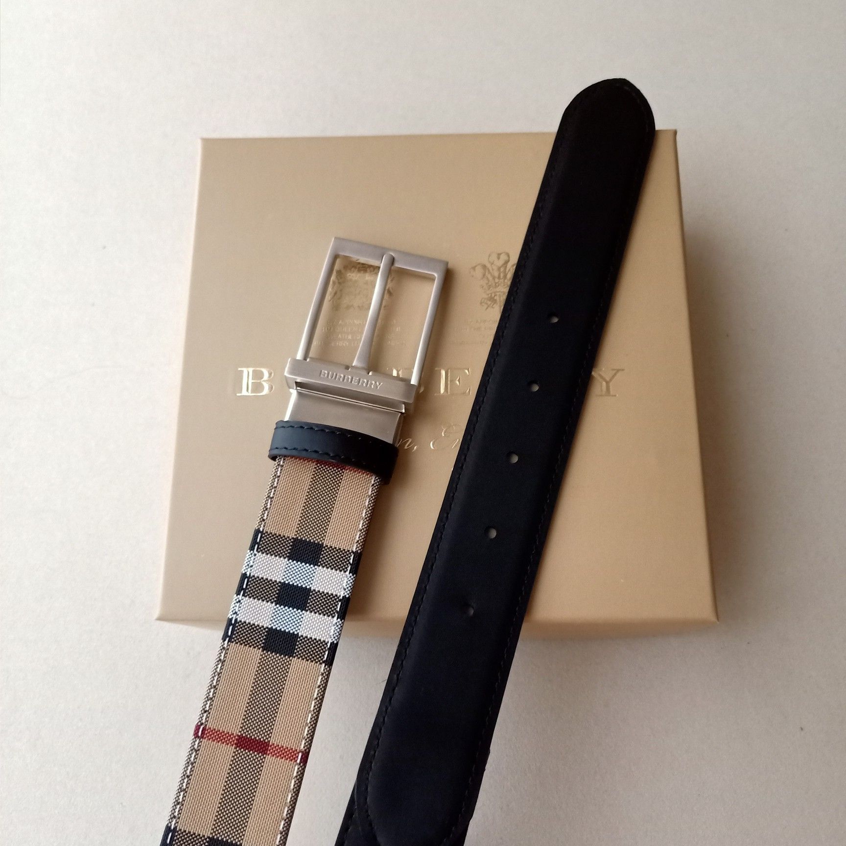 Mens burberry belts on sale online