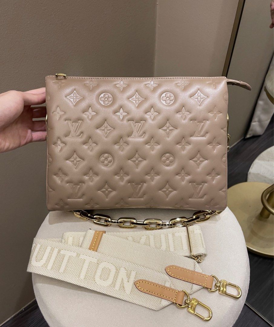 taupe lv bag