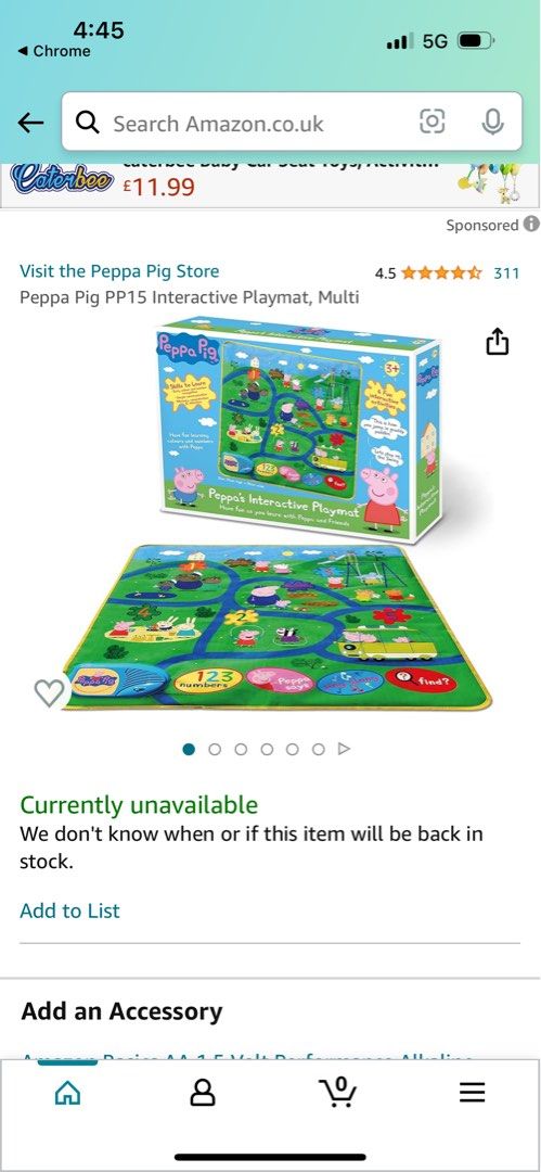Peppas deals interactive playmat