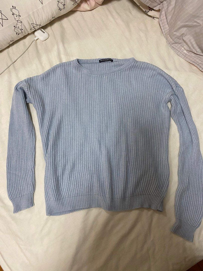 Brandy melville light blue sweater hot sale