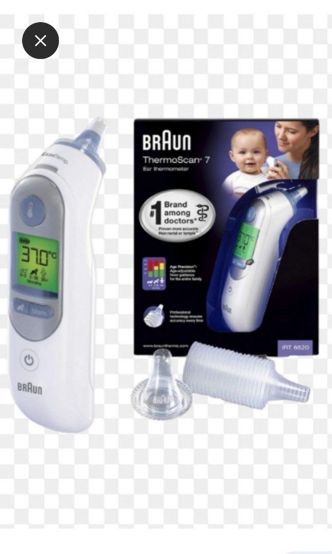Braun Ear Thermometer, Health & Nutrition, Thermometers on Carousell