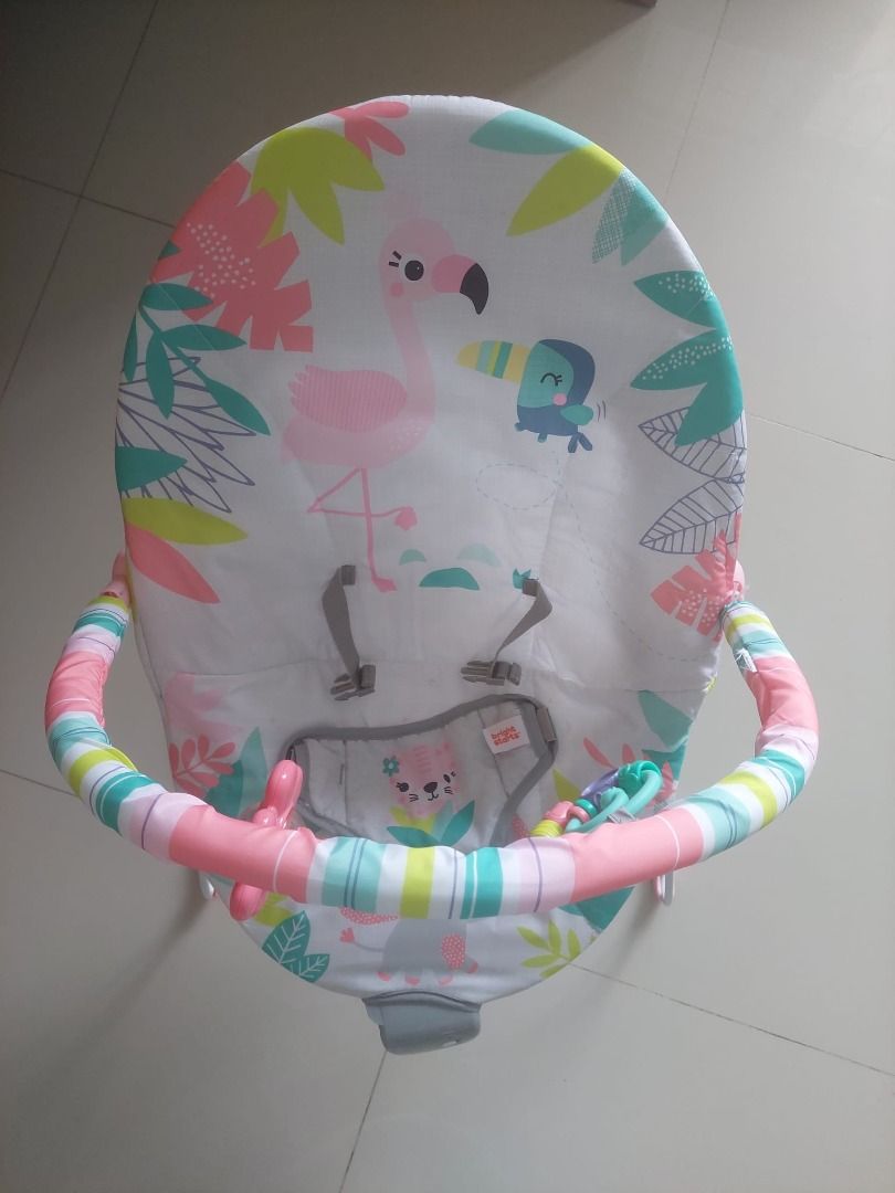 Bright starts online flamingo bouncer
