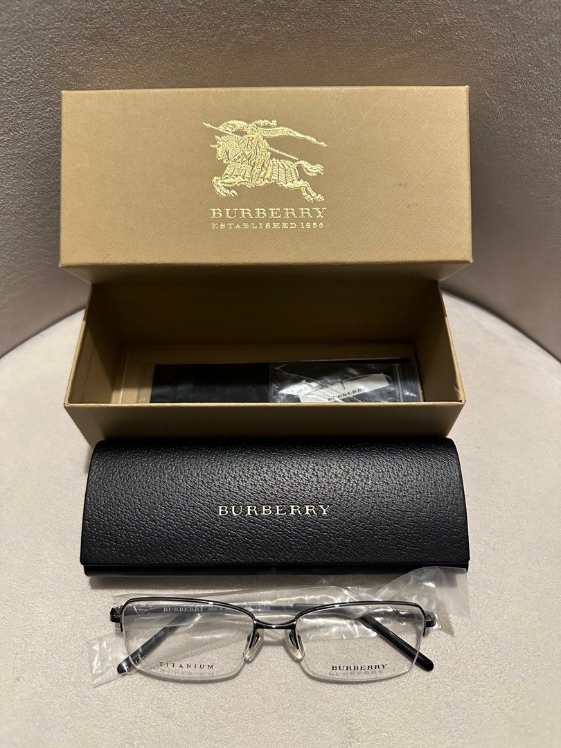 Burberry titanium eye glasses frame sunglasses