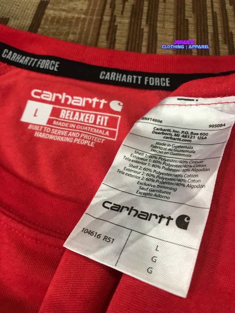 Carhartt FORCE, Men's Fashion, Activewear on Carousell
