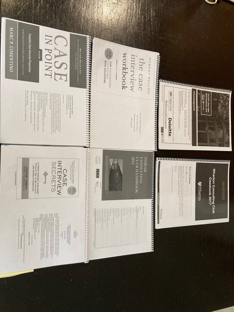 Case Interview Books (6 books), Hobbies & Toys, Books & Magazines
