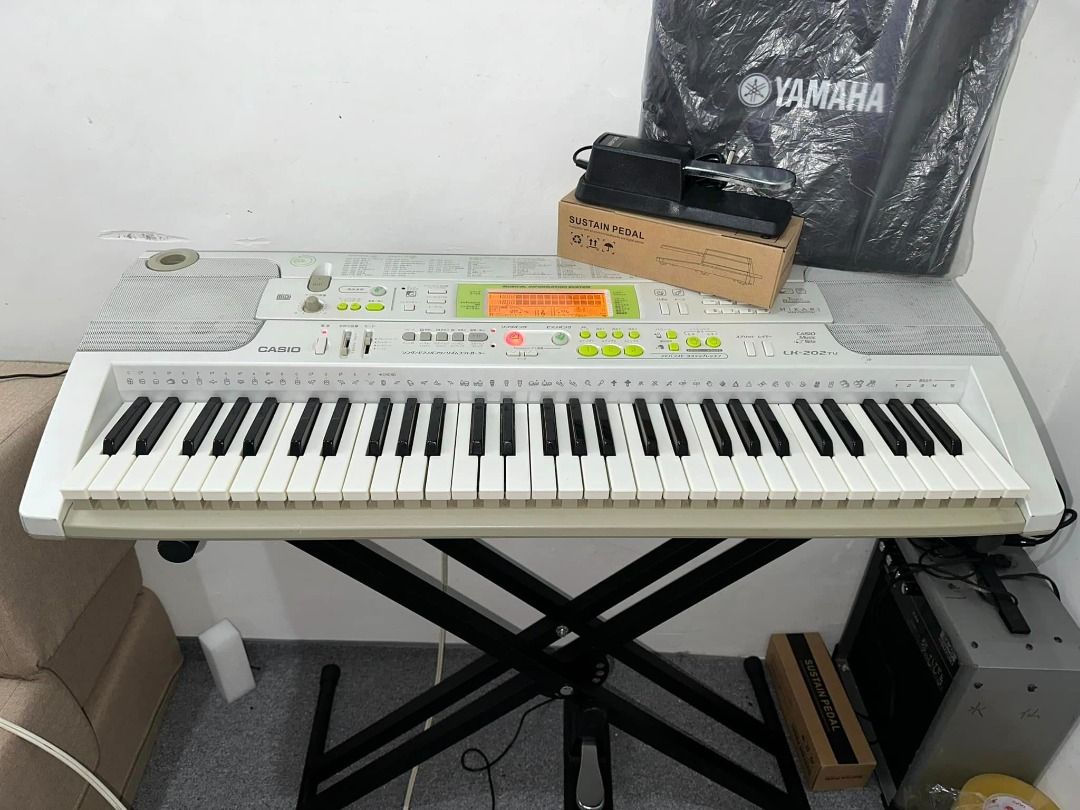 CASIO 光ナビゲーション 電子ピアノ LK-202TV - 鍵盤楽器