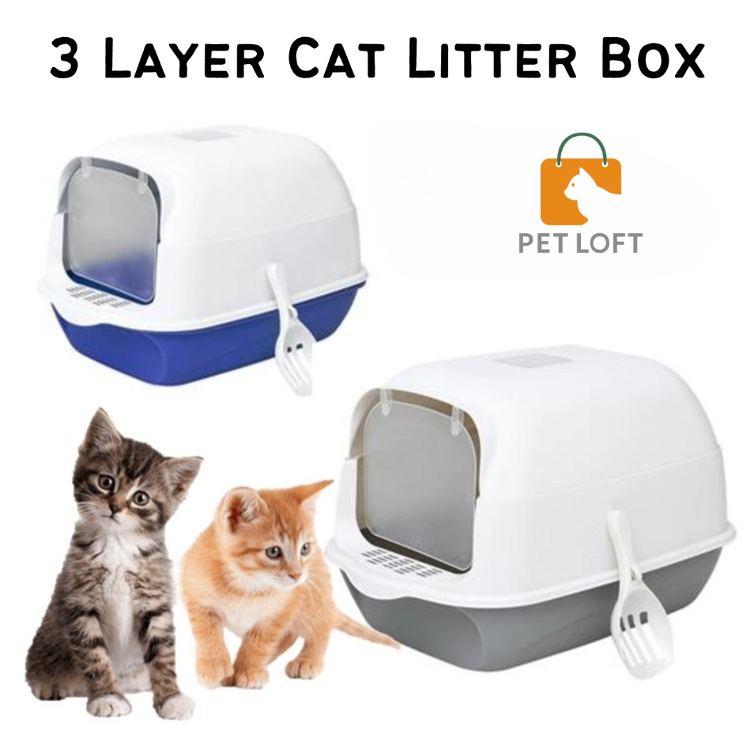 3 layer cat litter box top