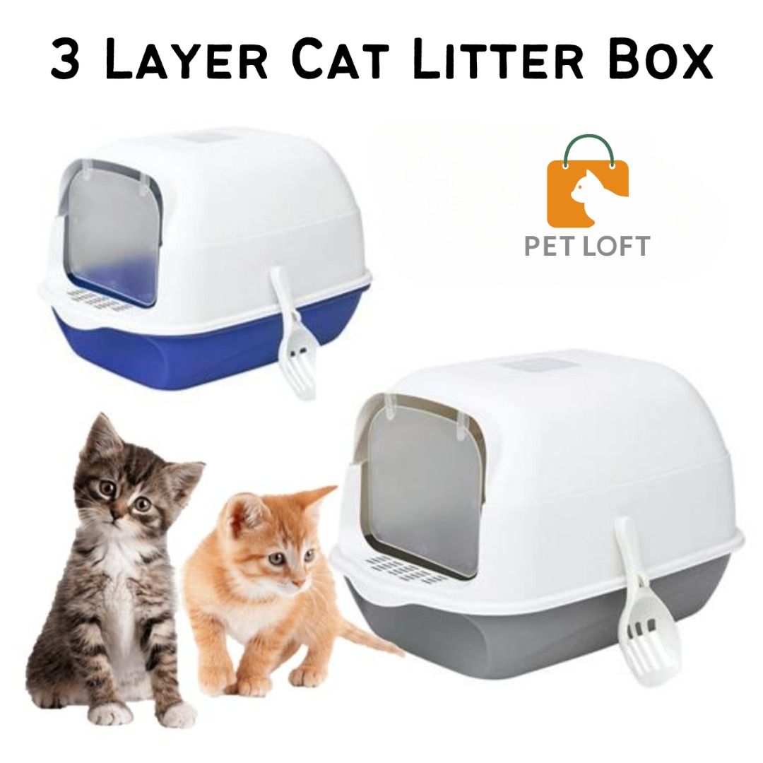 Cat Litter Box 3 Layer Cat Litter Box Pet Litter Box Pee Tray Cat