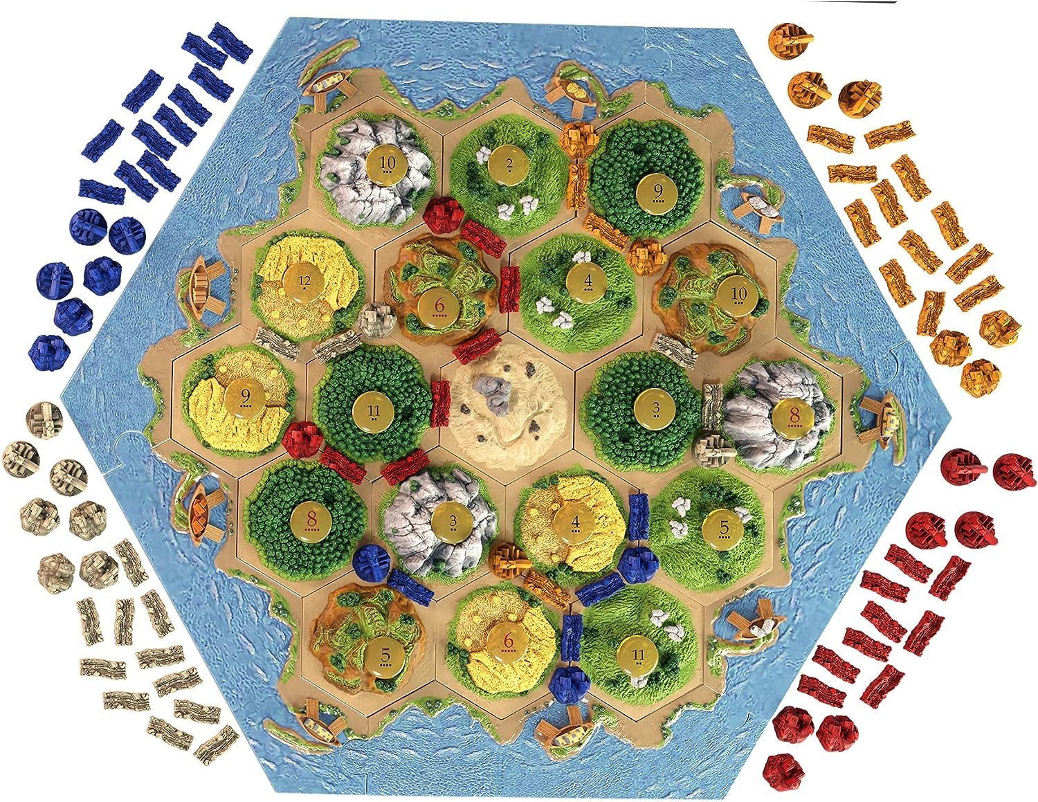 CATAN 3D Edition Board Game, Strategy Game, Family Game for Teens and  Adults