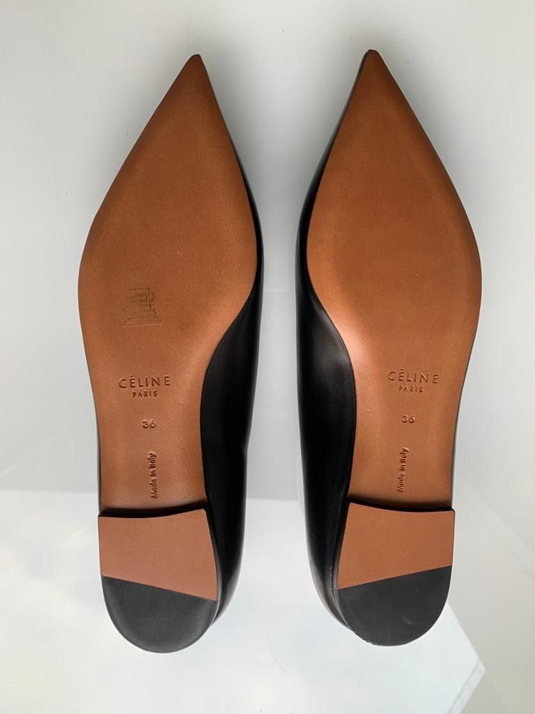 Celine v neck flats hotsell