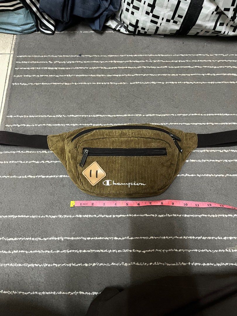 Champion corduroy waist pouch bag Men s Fashion Bags Belt