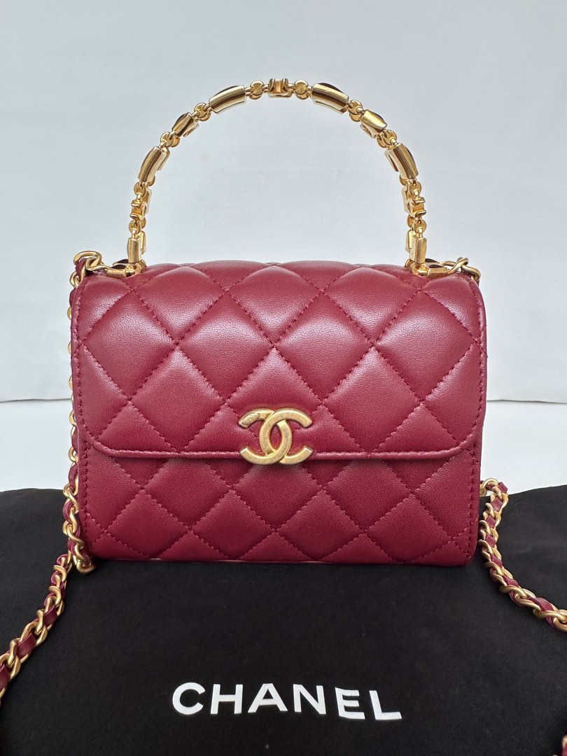 Coco chanel red purse clearance
