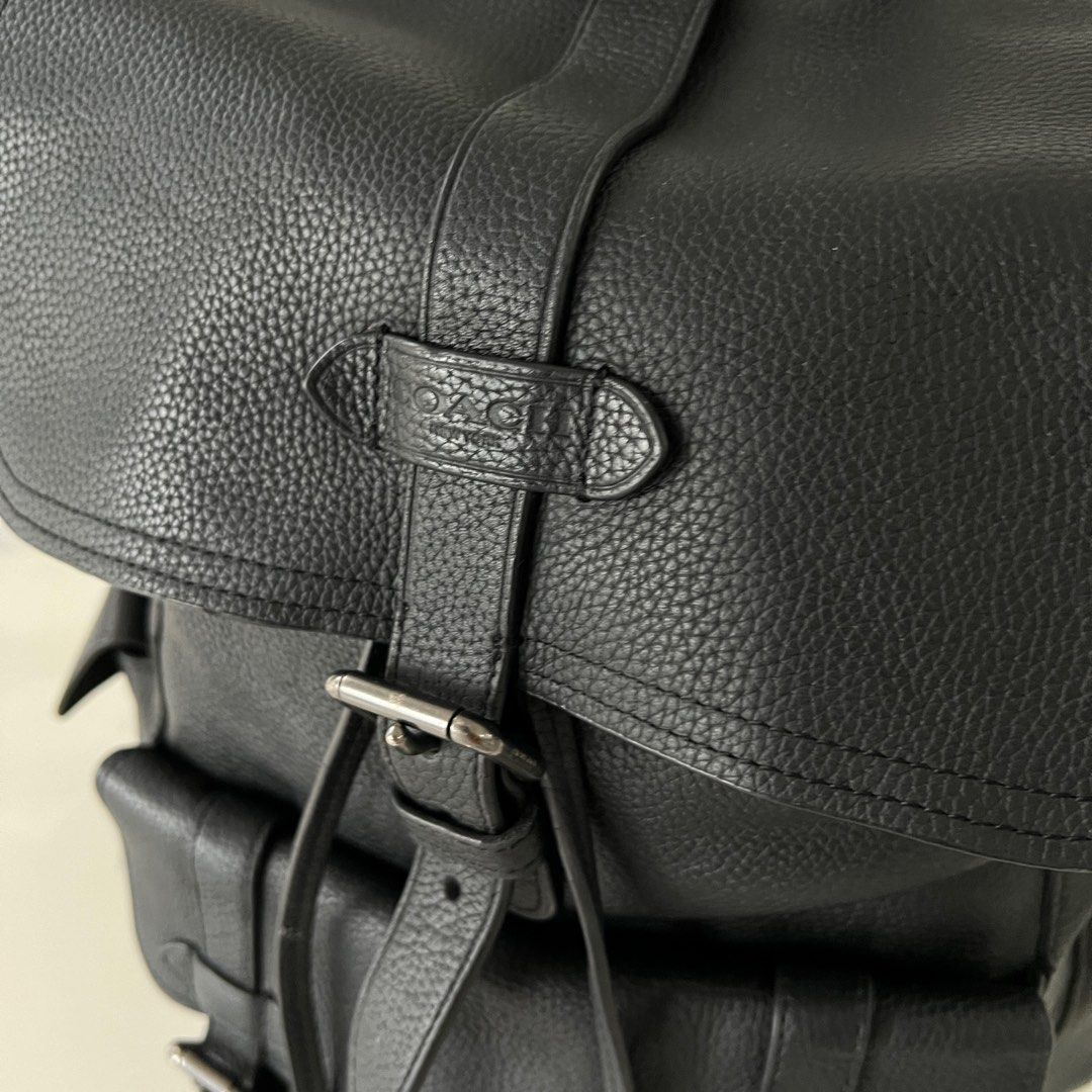 Coach leather backpacks discount