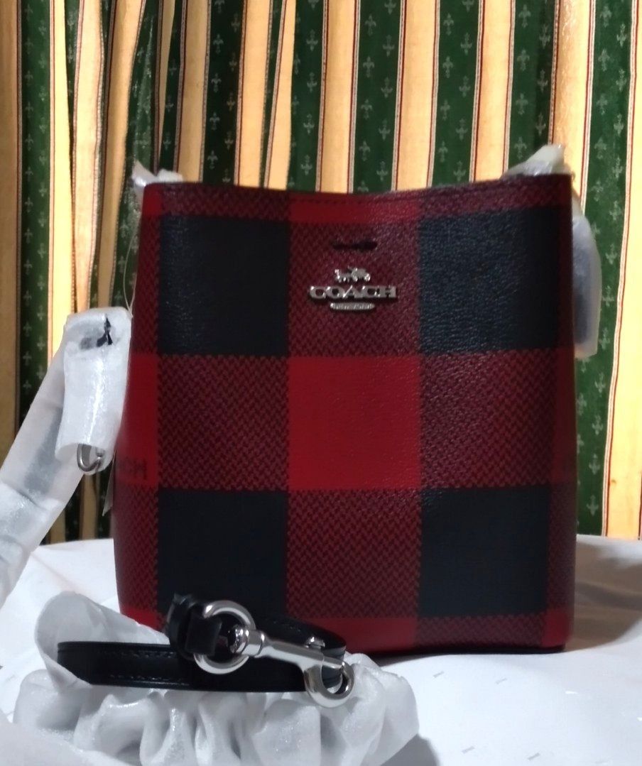 Coach buffalo plaid clearance crossbody