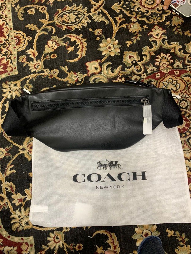 Coach Outlet Track Belt Bag In Signature Canvas Men s Fashion